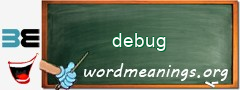 WordMeaning blackboard for debug